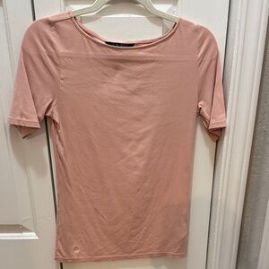 Lauren Ralph Lauren Dusty Rose Short Sleeve Scoop Neck Top-Women’s Size Small